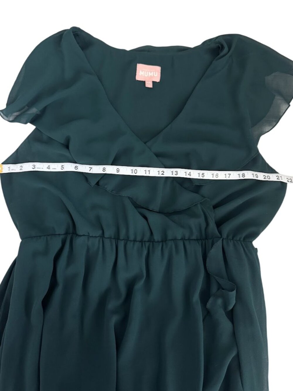 Show Me Your Mumu Jess Ruffle Midi Dress XXL Green Wedding Guest - Picture 7 of 9